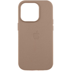 Шкіряний чохол Leather Case (AAA) with MagSafe and Animation для Apple iPhone 16 Pro Max (6.9) - Taupe