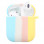 Силіконовий футляр Colorfull для навушників AirPods 1/2 - Блакитний / Жовтий