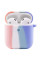 Силиконовый футляр Colorfull для наушников AirPods 1/2 - Розовый / Сиреневый - фото