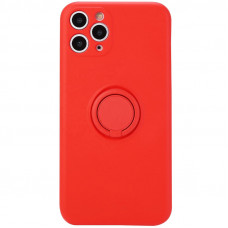 Чехол TPU Candy Ring Full Camera для Apple iPhone 12 Pro (6.1) - Красный / Red