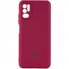 Чохол Silicone Cover My Color Full Camera (A) для Xiaomi Redmi Note 10 5G / Poco M3 Pro - Бордовий / Marsala