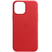 Шкіряний чохол Leather Case (AAA) для Apple iPhone 12 Pro / 12 (6.1) - Red