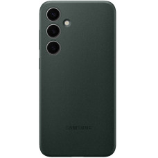 Кожаный чехол Leather Case (AAA) для Samsung Galaxy S24 - Pine green