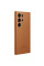 Кожаный чехол Leather Case (AAA) для Samsung Galaxy S24 Ultra - Brown - фото