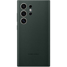 Кожаный чехол Leather Case (AAA) для Samsung Galaxy S24 Ultra - Pine green
