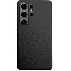 Кожаный чехол Leather Case (AAA) для Samsung Galaxy S25 Ultra - Black