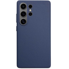 Шкіряний чохол Leather Case (AAA) для Samsung Galaxy S25 Ultra - Dark Blue
