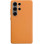 Кожаный чехол Leather Case (AAA) для Samsung Galaxy S25 Ultra - Orange