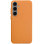 Кожаный чехол Leather Case (AAA) для Samsung Galaxy S25+ - Orange