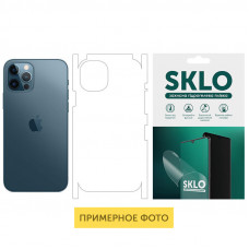 Защитная гидрогелевая пленка SKLO (на заднюю панель+грани) для Apple iPhone 8 plus (5.5) - Прозрачный