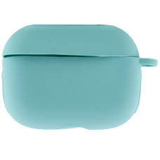Силиконовый футляр New с карабином для наушников Airpods Pro - Бирюзовый / Marine Green