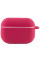 Силиконовый футляр New с карабином для наушников Airpods Pro - Красный / Rose Red - фото