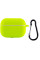 Силиконовый футляр New с карабином для наушников Airpods Pro - Салатовый / Neon green - фото