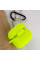 Силиконовый футляр New с карабином для наушников Airpods Pro - Салатовый / Neon green - фото