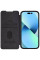 Кожаный чехол-книжка Nillkin Qin Pro Camshield для Apple iPhone 15 (6.1) - Черный - фото