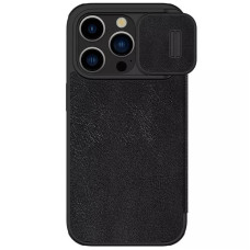 Кожаный чехол-книжка Nillkin Qin Pro Camshield для Apple iPhone 15 Pro Max (6.7) - Черный