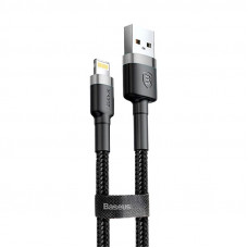 Дата кабель Baseus Cafule Lightning Cable 1.5A (2m) (CALKLF-C) - Сірий / Чорний