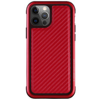 Чохол PC+TPU+Metal K-DOO MARS Series для Apple iPhone 13 Pro (6.1) - Carbon Red