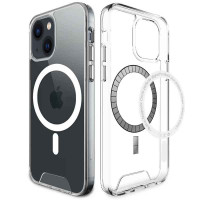 Чохол TPU Space Case with MagSafe для Apple iPhone 15 (6.1) - Прозорий