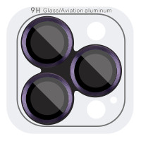 Защитное стекло Metal Classic на камеру (в упак.) для Apple iPhone 14 Pro (6.1) / 14 Pro Max (6.7) - Темно-Фиолетовый / Deep Purple