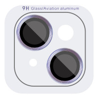 Захисне скло Metal Classic на камеру (у упак.) для Apple iPhone 14 (6.1) / 14 Plus (6.7) - Блакитний / Light Blue