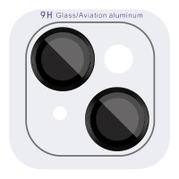 Защитное стекло Metal Classic на камеру (в упак.) для Apple iPhone 14 (6.1) / 14 Plus (6.7) - Черный / Midnight