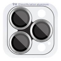 Vetro protettivo Metal Classic per fotocamera (in confezione) per Apple iPhone 16 Pro (6.3) / 16 Pro Max (6.9) - Argento / Silver