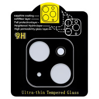 Захисне скло на камеру Full Block (тех.пак) для Apple iPhone 15 (6.1) / 15 Plus (6.7) - Чорний