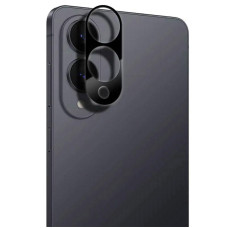 Захисне скло на камеру Full Block (тех.пак) для Samsung Galaxy S25 Edge - Чорний