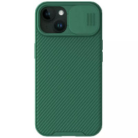 Карбоновая накладка Nillkin CamShield Pro для Apple iPhone 15 (6.1) - Deep Green
