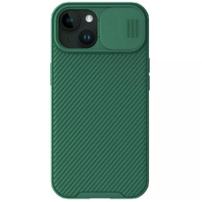 Карбоновая накладка Nillkin CamShield Pro для Apple iPhone 15 (6.1) - Deep Green