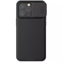 Карбоновая накладка Nillkin CamShield Pro для Apple iPhone 15 Pro Max (6.7) - Black
