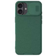 Карбоновая накладка Nillkin CamShield Pro для Apple iPhone 16 (6.1) - Deep Green