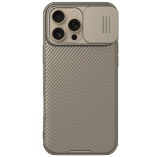 Карбоновая накладка Nillkin CamShield Pro для Apple iPhone 16 Pro Max (6.9) - Gold