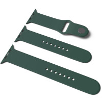 Cinturino in silicone per Apple Watch Sport Band 38/40/41/42mm(ser.10) (S/M & M/L) 3pcs - Verde / Pine green