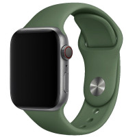 Силиконовый ремешок для Apple watch 38mm/40mm/41mm - Зеленый / Army green