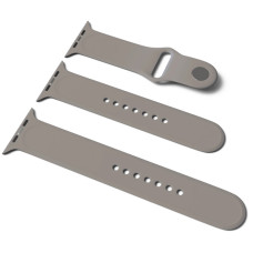 Силіконовий ремінець для Apple Watch Sport Band 38/40/41/42mm(ser.10) (S/M & M/L) 3pcs - Сірий / Dark Gray