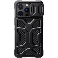 TPU+PC чохол Nillkin CamShield Adventurer (шторка на камеру) для Apple iPhone 13 Pro (6.1) - Чорний