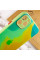 Чохол TPU+Glass Impasto abstract для Apple iPhone 11 Pro Max (6.5) - Yellow green - фото