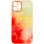 Чохол TPU+Glass Impasto abstract для Apple iPhone 12 Pro (6.1) - Red yellow