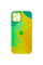 Чохол TPU+Glass Impasto abstract для Apple iPhone 12 Pro (6.1) - Yellow green - фото