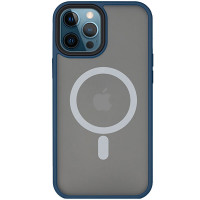 Чехол Metal Buttons with MagSafe для Apple iPhone 14 Pro (6.1) - Синий