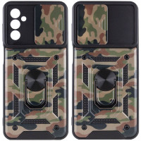 Ударостійкий чохол Camshield Serge Ring Camo для Samsung Galaxy M23 5G / M13 4G - Коричневий / Army Brown