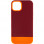 Чехол TPU+PC Bichromatic для Apple iPhone 11 Pro (5.8) - Brown burgundy / Orange