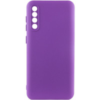 Чехол Silicone Cover Lakshmi Full Camera (A) для Samsung Galaxy A50 (A505F) / A50s / A30s - Фиолетовый / Purple