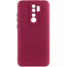 Чехол Silicone Cover Lakshmi Full Camera (A) для Xiaomi Redmi Note 8 Pro - Бордовый / Marsala