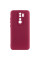 Чехол Silicone Cover Lakshmi Full Camera (A) для Xiaomi Redmi Note 8 Pro - Бордовый / Marsala