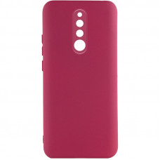 Чехол Silicone Cover Lakshmi Full Camera (A) для Xiaomi Redmi 8 - Бордовый / Marsala