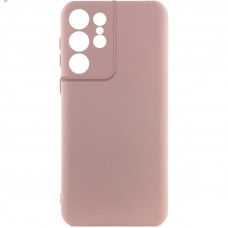 Чехол Silicone Cover Lakshmi Full Camera (A) для Samsung Galaxy S21 Ultra - Розовый / Pink Sand