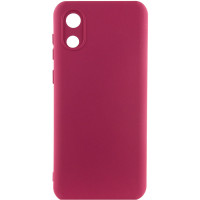 Чохол Silicone Cover Lakshmi Full Camera (A) для Samsung Galaxy A03 Core - Бордовий / Marsala